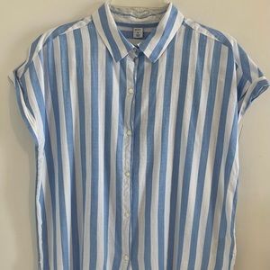 Old Navy Striped Button Down Blouse